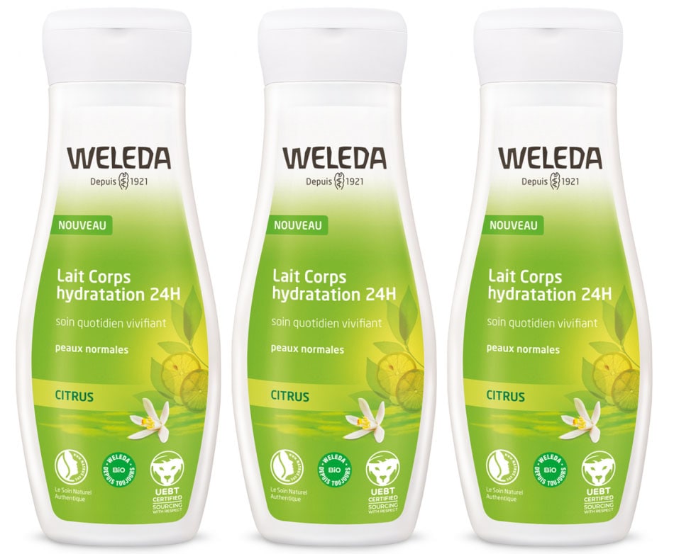 [ヴェレダ]シトラス ボディミルク 200ml 3本セット<br>[WELEDA]LE LAIT CORPS HYDRATANT AU CITRUS 200ml