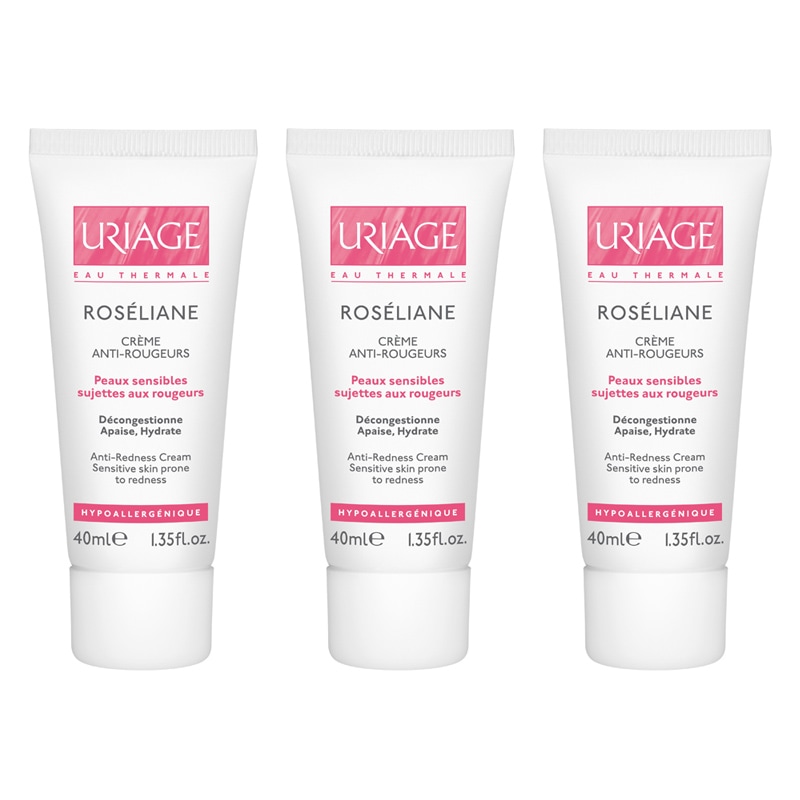 [ユリアージュ]ロゼリアーヌ アンチルージュクリーム 40ml   3本セット<br> [URIAGE]  ROSELIANE CREME ANTI-ROUGEUR 40ml