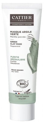 [カティエ] 　グリーンマイルドクレイ マスク　オイリースキン用 100ml<br>[CATTIER] MASQUE A L'ARGILE VERTE 100ml