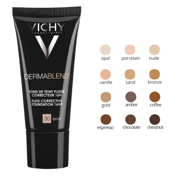 [ヴィッシー]　ダーマブレンド　フルイド　コレクティブファンデーション　30ml<br>[VICHY]DERMABLEND FOND DE TEINT FLUIDE CORRECTEUR 30ml