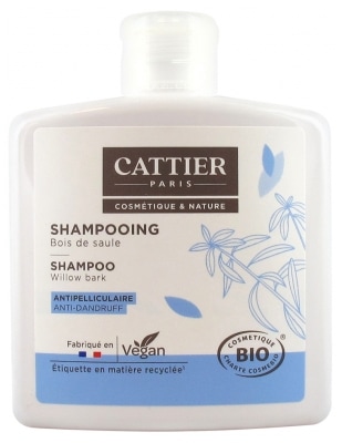 [カティエ]ウィロー・バーク（ウィローウッド）シャンプー250ml<br>[CATTIER] SHAMPOOING ANTI PELLICULAIRE - Bois de Saule 250ml