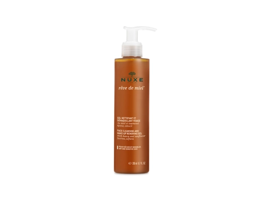 [ニュクス] レーブドミエル フェイシャル クレンジング ジェル （乾燥肌、敏感肌）200ml<br>[NUXE] REVE DE MIEL GEL NETTOYANT ET DEMAQUILLANT VISAGE 200ml