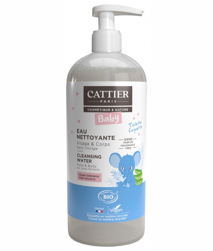 [カティエ] ベベ クレンジングローションお得サイズ 500ml<br>[CATTIER]  BEBE EAU NETTOYANTE MICELLAIRE 500ml