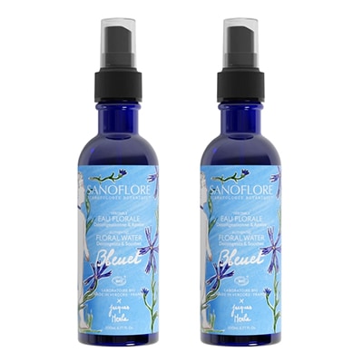 [サノフロール]ヤグルマギク　フローラルウォーター　200ml ２本セット<br>[SANOFLORE] VERITABLE EAU FLORALE BLEUET 200ml