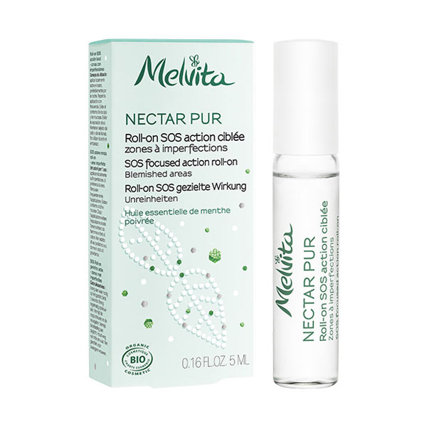 [メルヴィータ]オイルバランシング ロールオン 5ml(オイリー肌、トラブル肌SOS用) <br>[MELVITA]NECTAR PUR ROLL-ON PURIFIANT 5mL