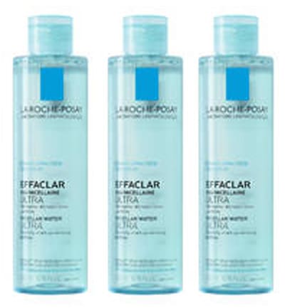 [ラロッシュポゼ]エファクラ クレンジング ウォーター 200ml　　3本セット<br>[LA ROCHE POSAY]EFFACLAR EAU MICELLAIRE ULTRA PURIFIANTE PEAUX GRASSES ET SENSIBLES