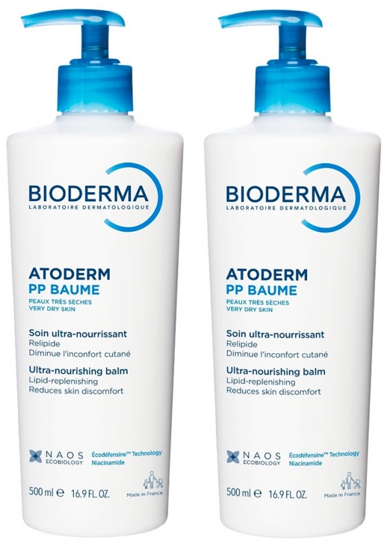 [ビオデルマ]アトデルム PP バーム 500ｍL×2本セット<br>[BIODERMA]ATODERM PP ANTI-RECIDIVE BAUME EMOLLIENT 500ｍL×2