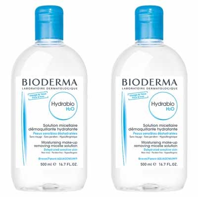 [ビオデルマ]ヒドラビオエッチツーオーH2O　クレンジング 500ml　2本セット<br>[BIODERMA]HYDRABIO H2O 500ml　2PCS