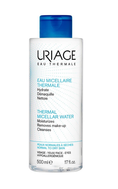[ユリアージュ] サーマル クレンジングウォーター　ノーマル肌・乾燥肌　500ml<br>[URIAGE] EAU MICELLAIRE THERMALE HYDRATANTE DEMAQUILLE NETTOIE 250ml PEAUX NORMAL & SECHES 500ml