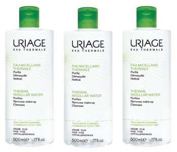 [ユリアージュ] サーマル クレンジングウォーター　オイリー肌・混合肌　500ml 3本セット<br>[URIAGE] EAU MICELLAIRE THERMALE HYDRATANTE DEMAQUILLE NETTOIE 500ml 3PCS
