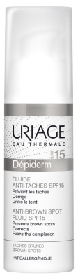[ユリアージュ]　デピデルム　フルイッド　ＳＰＦ15　30ml<br>[URIAGE] DEPIDERM FLUIDE ANTI-TACHES SPF15 30ml
