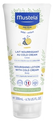 [ムステラ] 　ナリッシング　ローション（コールドクリーム配合）　200ｍｌ　（乾燥肌用）<br>[MUSTELA] LAIT NOURISSANT AU COLD CREME 200ml