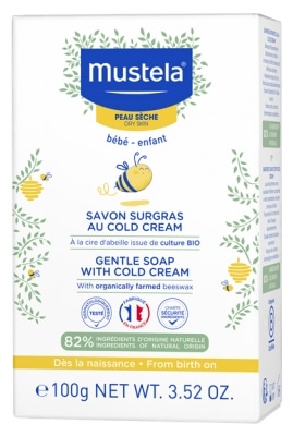 [ムステラ] 　ジェントル　ソープ（コールドクリーム配合）　150g　（乾燥肌用）<br>[MUSTELA] SAVON SURGRAS AU COLD CREAM NUTRI-PROTECTEUR 150g