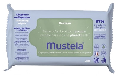 [ムステラ] 　リンジェット（超敏感肌用）60枚入り<br>[MUSTELA] LINGETTES NETTOYANTES APAISANTES 60 LINGETTES