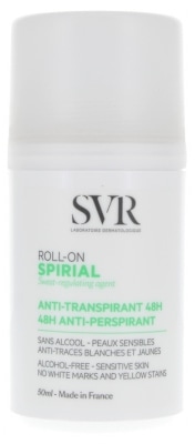 [エスブイアール]スパイラル ロールオン アンチトランスピラント 48時間　50ml<br>[SVR] SPIRIAL ROLL-ON ANTI-TRANSPIRANT 48H 50ml