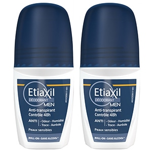 [エティアキシル] メンズ　デオドラント ロールオン　(アルコール無し) 　48時間 　50ml 　２本セット<br>[ETIAXIL] DEODRANT MEN ANTI-TRANSPIRANT ROLL-ON 48H SANS ALCHOOL  50ml 2PCS