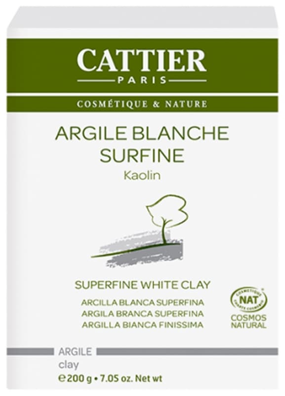 【カティエ】パウダー　ホワイトクレイ　　200g<br>【CATTIER】ARGILE BLANCHE SURFINE  200g