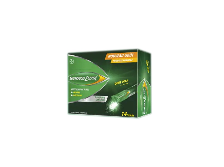 [ベロッカ]　ブースト　コーラフレーバー　14スティック<br>[BEROCCA] BOOST COLA 14 STICKS