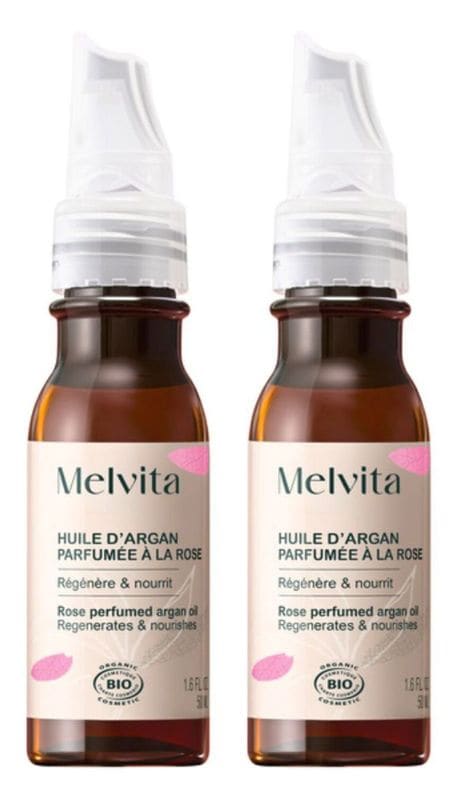 [����������] ���륬�󥪥���ʥ������ι���դ���50mL 2�ܥ��å�[MELVITA]  HUILE D'ARGAN PARFUMEE A LA ROSE 50mL 2pcs