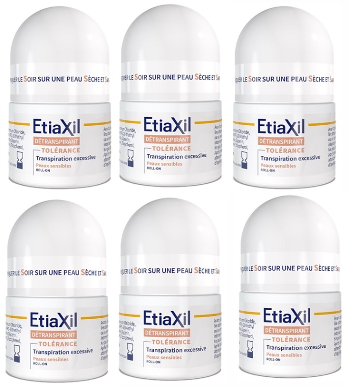 [エティアキシル]デトランスピラン　トリートメント　コンフォート　プラス　敏感肌用 15ml 6個セット<br>[ETIAXIL]DETRANSPIRANT TREATMENT CONFORT+ PEAUX SENSIBLE 15ml　6ＰＣＳ