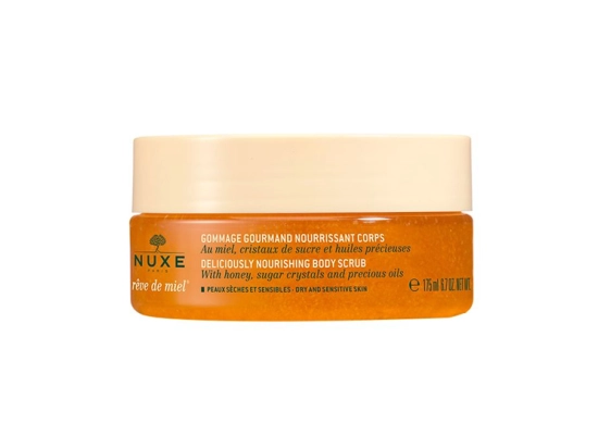 【 ニュクス】　レーブドミエル デリシャス ボディ スクラブ 175ml<br>【NUXE】REVE DE MIEL GOMMARGE GOURMANDE NOURISSANT CORPS 175ml