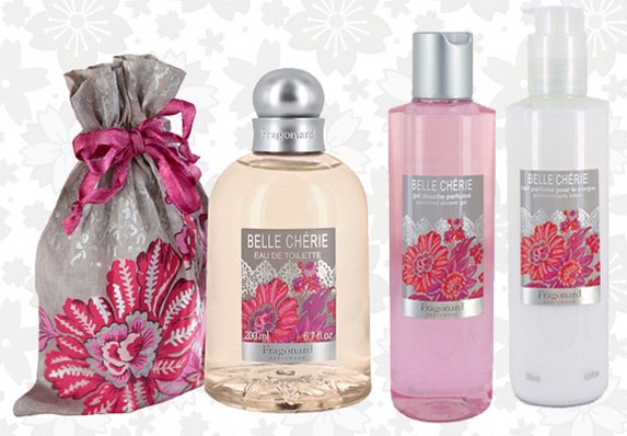 【フラゴナール】　ベルシェリー　オードトワレ　コレクション　3点セット　　<br>【FRAGONARD】　COFFRET BELLE CHERIE COLLECTION