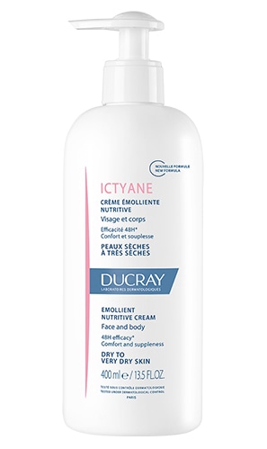 【デュクレイ】イクティアン　エモリエントクリーム　400ml<br>【DUCRAY】ICTYANE CREME EMOLLIENTE NUTRITIVE 400ml