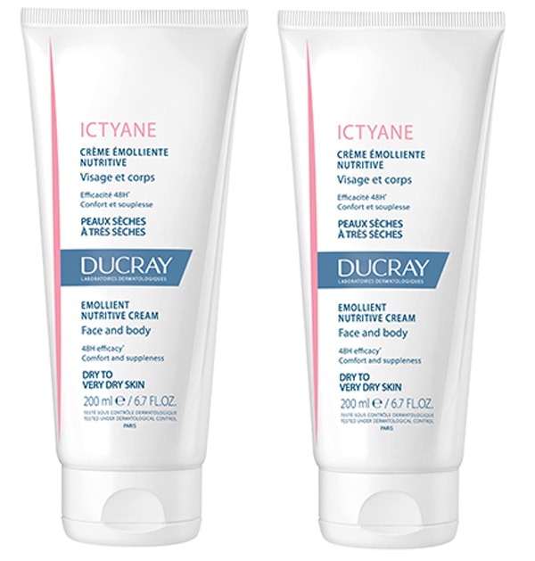 【デュクレイ】イクティアン　エモリエントクリーム　200ml  2本セット<br>【DUCRAY】ICTYANE CREME EMOLIIENTE NUTRITIVE 200ml 2pcs
