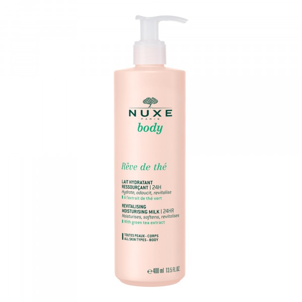 【 ニュクス】ボディ・レーブ・ド・テ　ハイドレーティングローション　400ml<br>【NUXE】BODY REVE DE THE LAIT HYDRATANT 24H  400ml