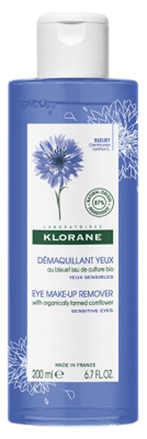 【クロラーヌ】 アイメイクアップリムーバー   200ml<br>【KLORANE】DEMAQUILLANT YEUX AU BLEUET　200ml