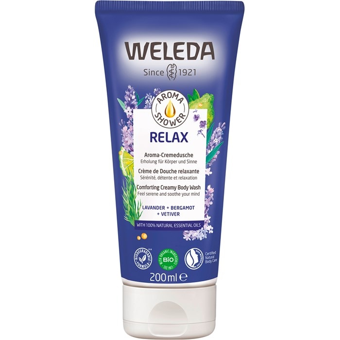 【ヴェレダ】アロマシャワーシャワージェル　リラックス　200ml<br>【WELEDA】AROMA SHOWER CREME DE DOUCHE RELAXANTE  200ml