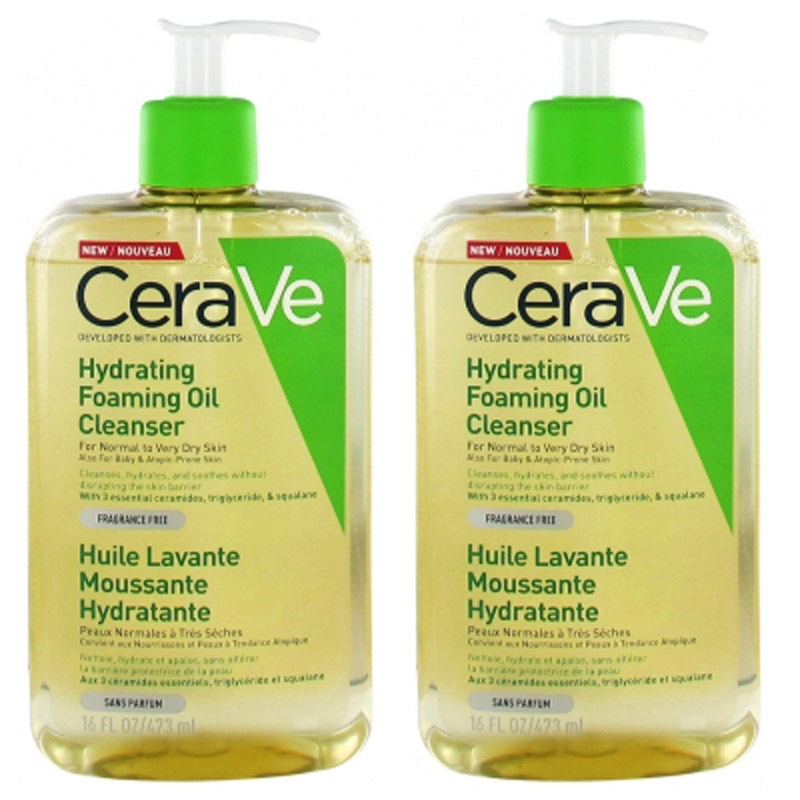 【セラヴィ】ハイドレイティングフォーミングクレンジングオイル　473ml 　2本セット<br>【CeraVe】 HYDRATING FOAMING OIL CLEANSER  473ml　2pcs
