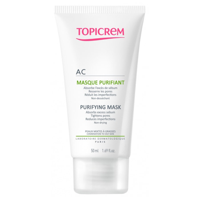 【トピクリーム】AC マスク（余分な皮脂を吸収, しっとりなめらかな明るい肌）50ml<br> 【TOPICREM】AC MASQUE MATIFIANT 50ml
