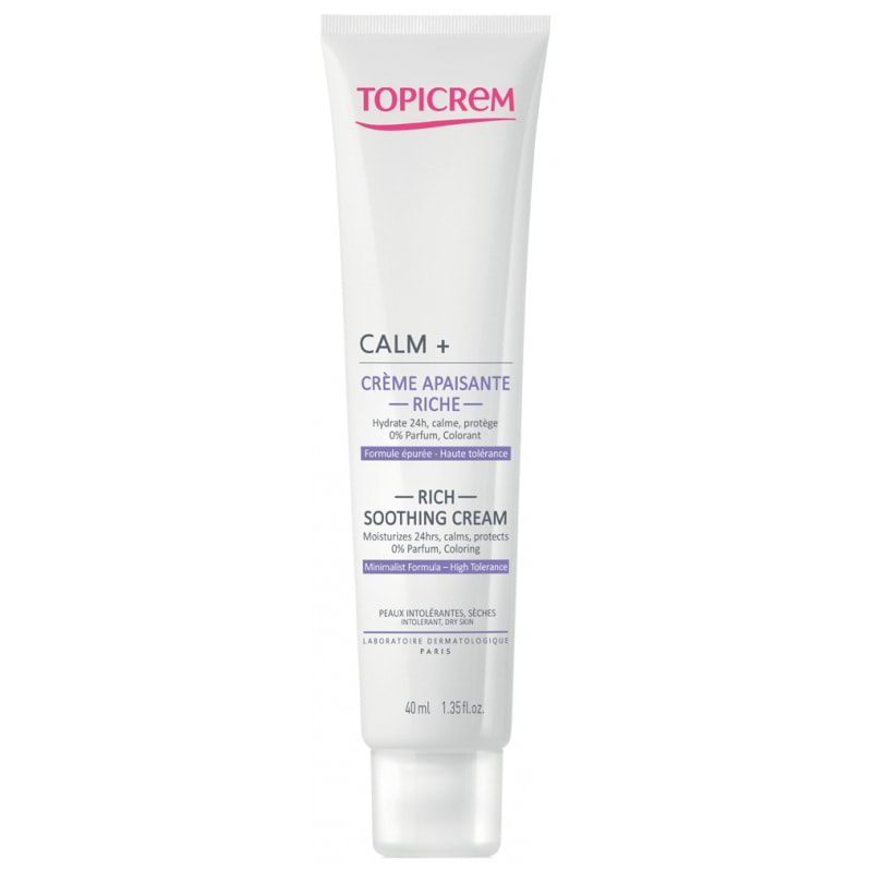 【トピクリーム】CALM+ クリーム　トリートメント　リッチ（肌トラブルなだめる,しっとりなめらかな肌へ）40ml<br> 【TOPICREM】CALM+ CRÈME APAISANTE RICHE 40ml