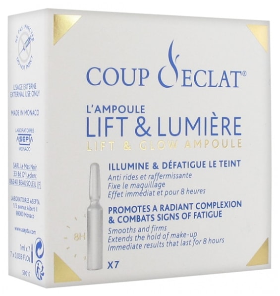 [クップ・ド・エクラ] ビュティー リフティング アンプル 1ｍL× 7 アンプル<br>[COUP D'ECLAT] AMPOULE LIFT ET LUMIERE 1ML x7 AMPOULE