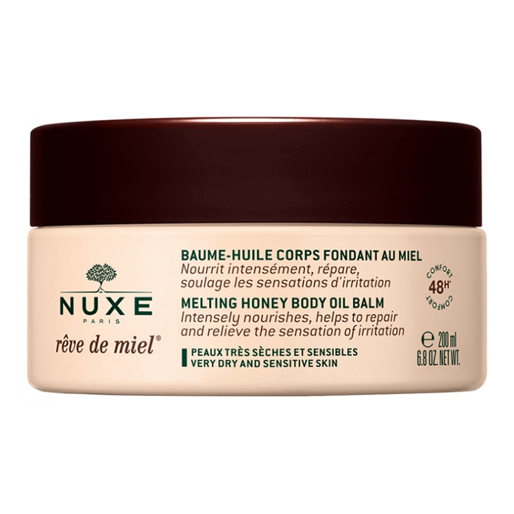 【ニュクス】レーブドミエル ボディ オイルバーム（しっかり保湿, うるおいあふれる肌）200mL<br>【NUXE】REVE DE MIEL BAUME-HUILE CORPS FONDANT 200mL