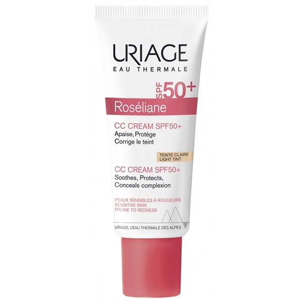 【ユリアージュ】ロゼリアン CC クリーム SPF50+ クリア（赤みをカバーし顔色を矯正,柔らかく明るい肌）40ml<br>【URIAGE】ROSELIANE CC CREAM SPF50+ TEINTE CLAIRE 40ml
