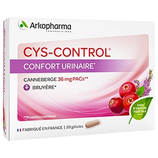 【アルコファーマ】CYS-CONTROL 排尿コンフォート（尿路感染症の予防,尿の快適さを促進）20カプセル<br>【ARKOPHARMA】CYS-CONTROL CONFORT URINAIRE 20 GELULES