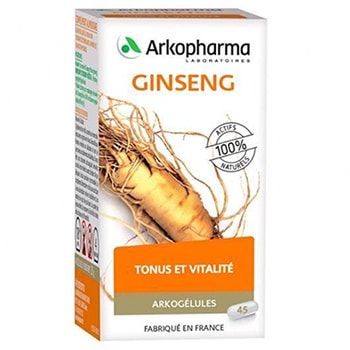 【アルコファーマ】ジンセン（倦怠感などの緩和, 身体能力を刺激）45カプセル<br>【ARKOPHARMA】ARKOGELULES GINSENG 45 GELULES