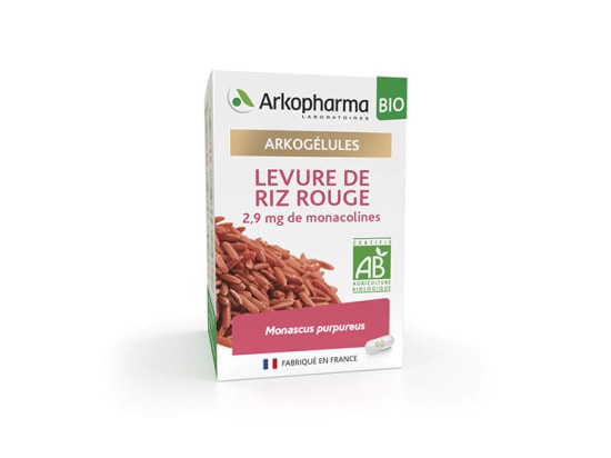 【アルコファーマ】レッドイーストライス（正常なコレステロール値の維持に貢献）60カプセル<br>【ARKOPHARMA】ARKOGELULES LEVURE DE RIZ ROUGE 60 GELULES