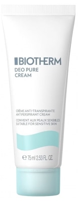 【ビオテルム】デオピュア アンチトランスピラン クリーム（脇のデオドラント, 発汗を防ぐ）75ml<br>【BIOTHERM】DEO PURE CREME ANTI TRANSPIRANTE 75ml