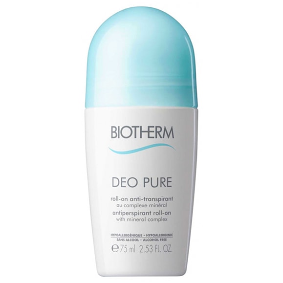 【ビオテルム】デオピュア アンチトランスピラン ロールオン（脇のデオドラント,発汗を防ぐ）75ml<br>【BIOTHERM】DEO PURE ROLL-ON ANTI-TRANSPIRANT 75ml