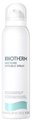 【ビオテルム】デオピュア アンチトランスピラン スプレー（脇のデオドラント,発汗を防ぐ）150ml<br>【BIOTHERM】DEO PURE SPRAY ANTI-TRANSPIRANT 150ml