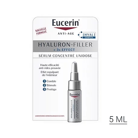 [ユーセリン]  ヒアルロンフィラー+ 3X イフェクト セラム　5ml<br>[EUCERIN]HYALURON FILLER +3x EFFECT SERUM CONCENTRE UNIDOSE 5ｍl