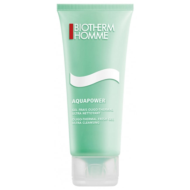 【ビオテルム】オムアクアパワー ウルトラクレンジングジェル（やさしくクレンジング, すっきりさっぱり）125ml<br>【BIOTHERM】HOMME AQUAPOWER GEL FRAIS OLIGO-THERMAL ULTRA NETTOYANT 125ml