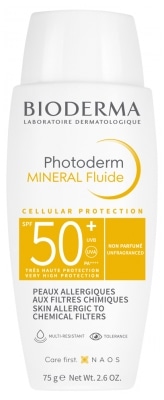 [ビオデルマ] フォトデルム ミネラルフルイド SPF50 75ml<br>[BIODERMA]PHOTODERM MINERAL FLUIDE SPF50 75ml