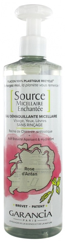 【ガランシア】ミセルエンチャントソースボトル - ローズ 400ml<br>【GARANCIA】SOURCE MICELLAIRE ENCHANTEE FLACON ROSE 400ml