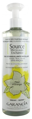【ガランシア】ミセルエンチャントソースボトル - オレンジフラワー 400ml<br>【GARANCIA】SOURCE MICELLAIRE ENCHANTEE FLEUR D'ORANGERE 400ml