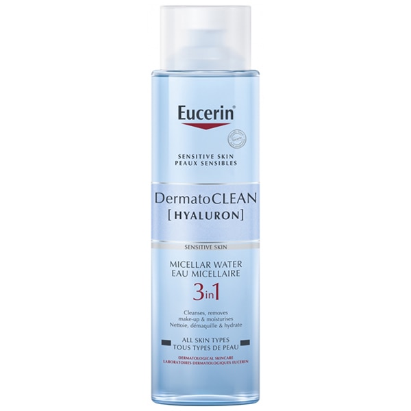 【ユーセリン】デルマトクリーン ヒアルロン ミセルウォーター（やさしく洗い上げる,透明感）400ml<br>【EUCERIN】DERMATOCLEAN HYALURON EAU MICELLAIRE 3EN1 400ml