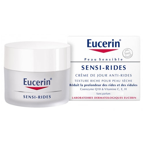 【ユーセリン】センシリッド アンチリンクル デイクリーム（乾燥肌）（シワ対策,細胞の再生を促進）50ml<br>【EUCERIN】SENSI-RIDES SOIN ANTI-RIDES JOUR PEAU SECHE 50ml
